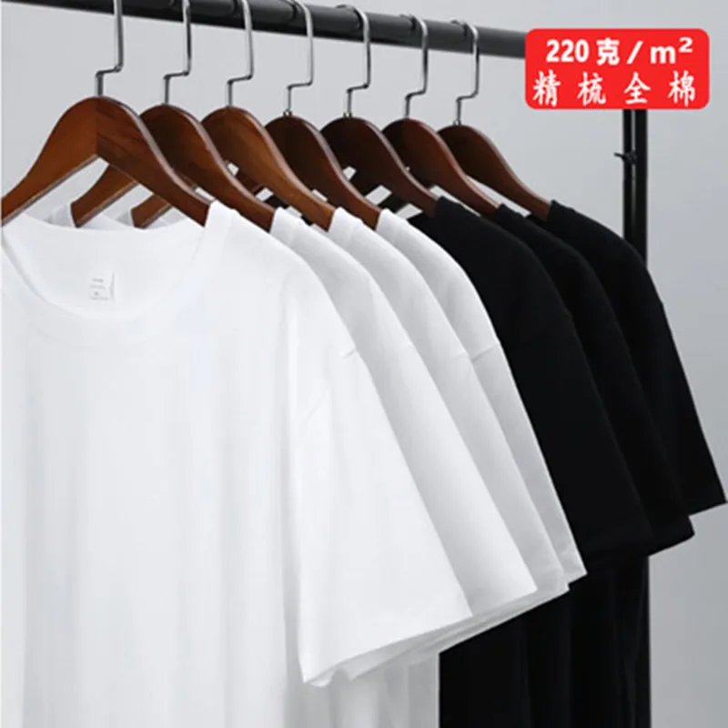 

Summer unisex solid color round neck plus size 4X custom short sleeves, Black, pink, white, navy blue, jungle green, army green, haze blue