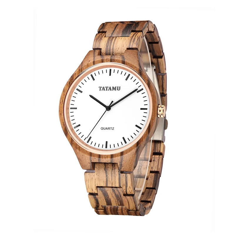 

Custom Logo Sandal Wood Watch With Japan Movement