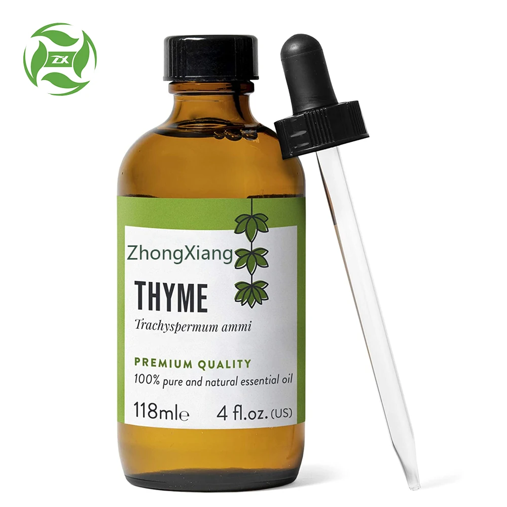 

Wholesale Bulk 100% Natural Pure Essential Thyme Oil Price, Yellow liquid