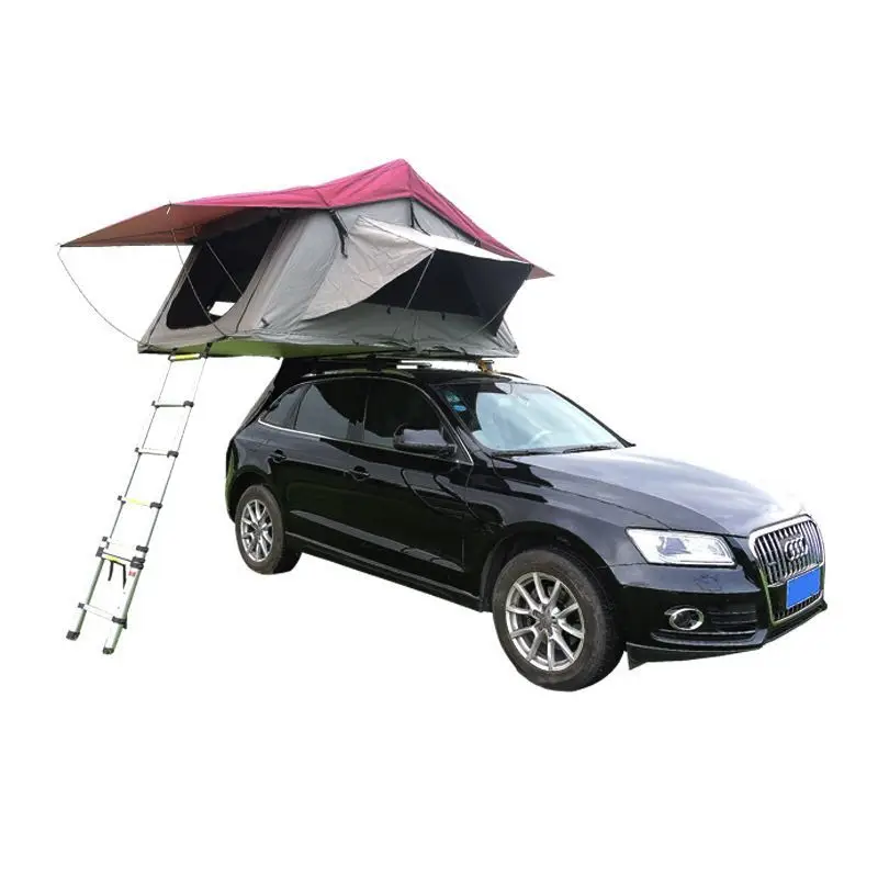 

High quality Outdoor Folding Auto 2-3 Person camping waterproof Hydraulic straight-brace hard shell aluminium roof top tent