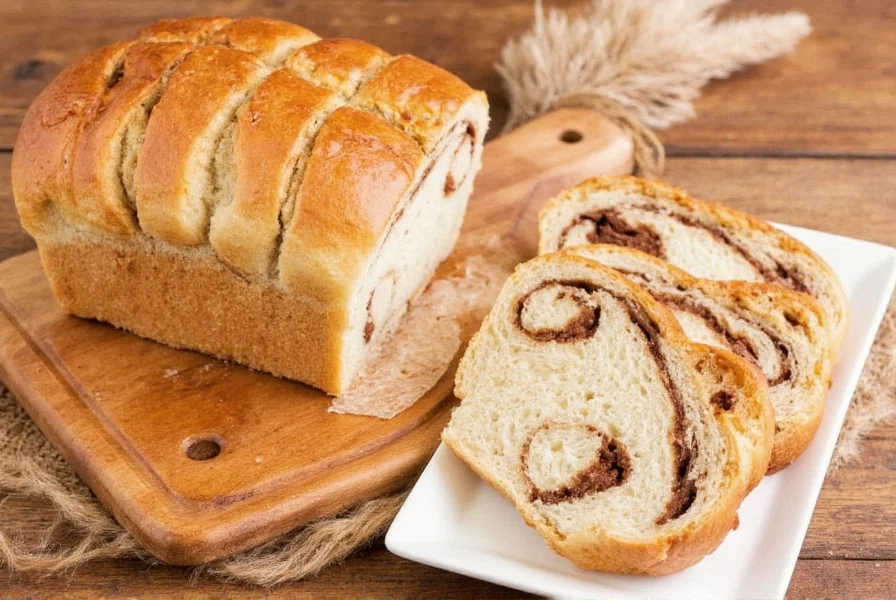 Step-by-step process of making homemade cinnamon swirl bread showing dough rolling and filling application