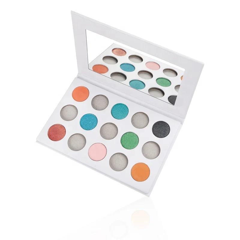 

DIY Cardboard Pan Case Design Empty Eyeshadow Palette With 9 Colorful Palette