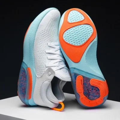 

Autumn Particle Air Cushion Lightweight Breathable Casual Shoes Flying Woven Mesh Sports Running Shoes Men Women Shoes