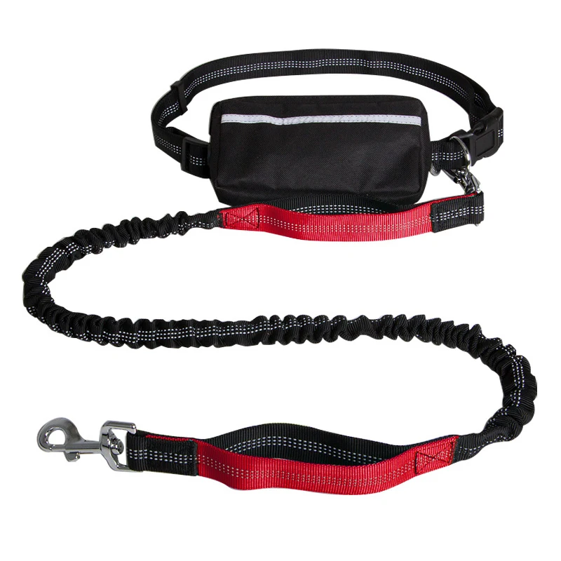 

Hot sale traction hooks nylon bungee reflective leash for running walking hiking training lead dog pet traction rope, Picture shows
