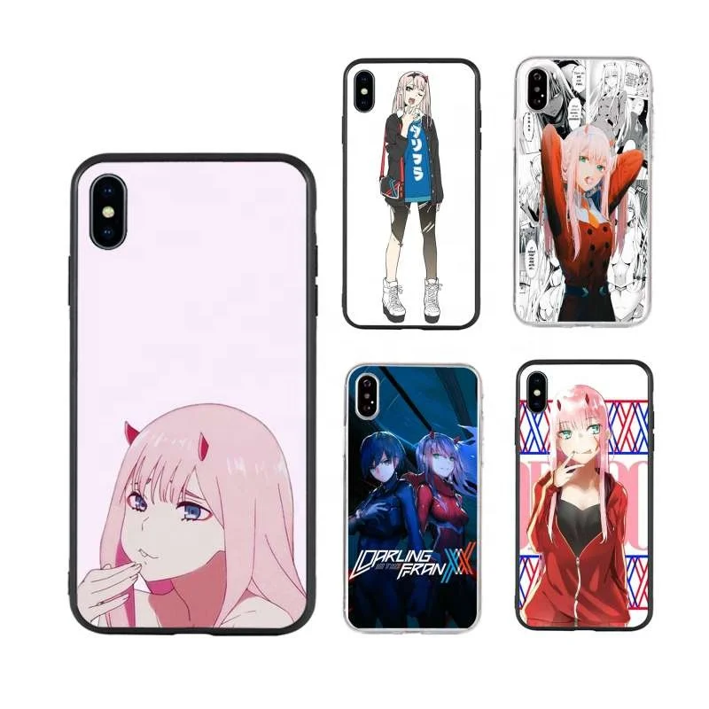 

Zero Two Darling in the FranXX Anime Novelty Fundas Phone Case Cover for iPhone 12 11 pro XS MAX 8 7 6 6S Plus X 5 5S SE XR