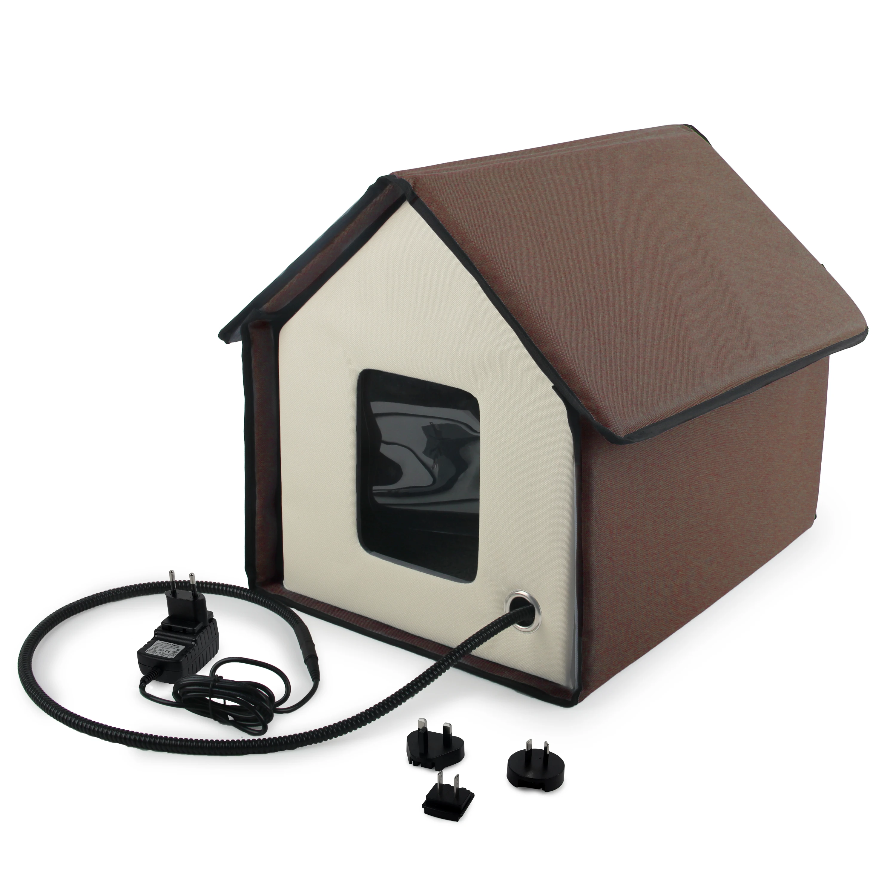 

AFP New arrival clsaaic comfort keep warm heated cats Thermo Kitty Home outdoor cat house with heating