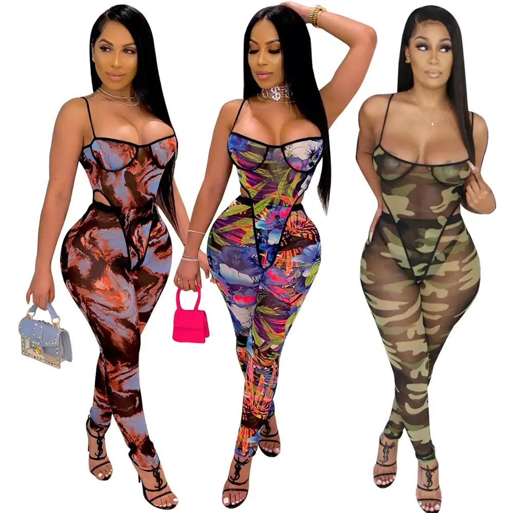 

XM-2090802 Wholesale woman clothing casual Breast wrapping sleeveless rompers women jumpsuit with long pants