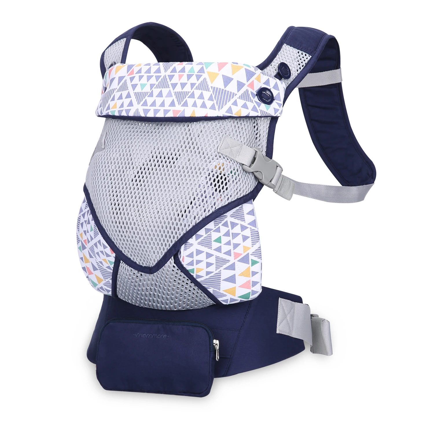 

Baby Carrier Front and Back Hip Seat Carrier Waist Stool with Baby Ergonomic Carriers, Blue