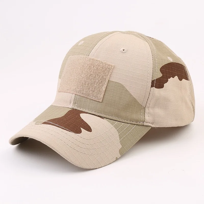 Wholesale hook and loop fastener men Camouflage sports cap outdoor dress Camo Baseball Hat for men