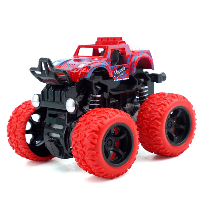 

New Mini Inertial off-Road car toy Four Wheel Drive Plastic Children toy truck For Kids Gifts Friction Toy Vehicles