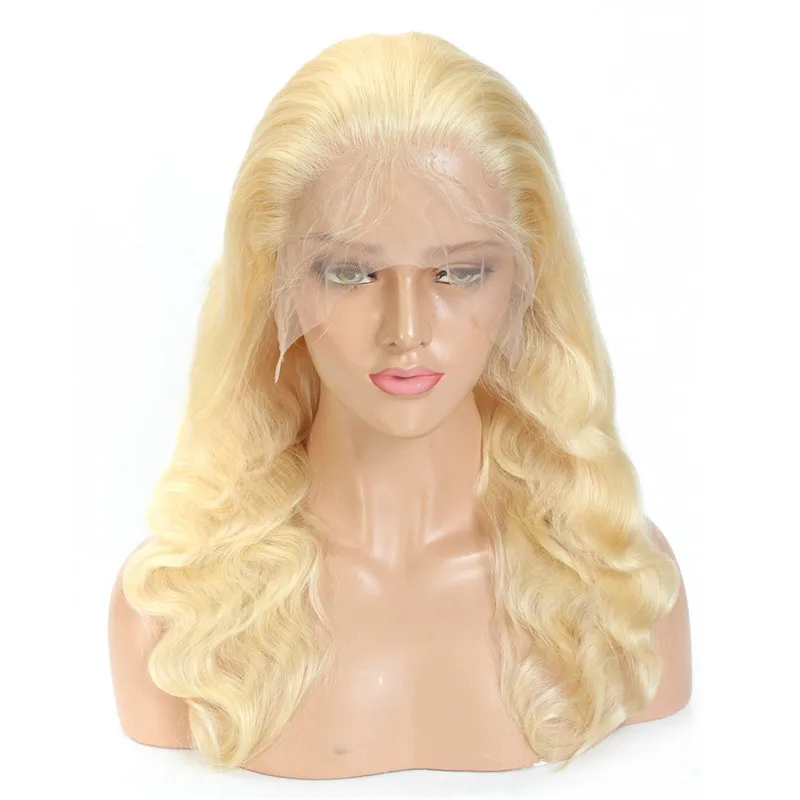 

613 Blonde Full Lace Wig Pre Plucked Hairline With Baby Hair 150% Density Brazilian Virgin Human Hair Long Wigs For Black Women