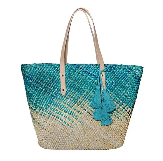 

Summer Straw Beach Bag Tote vintage Bags bamboo bag