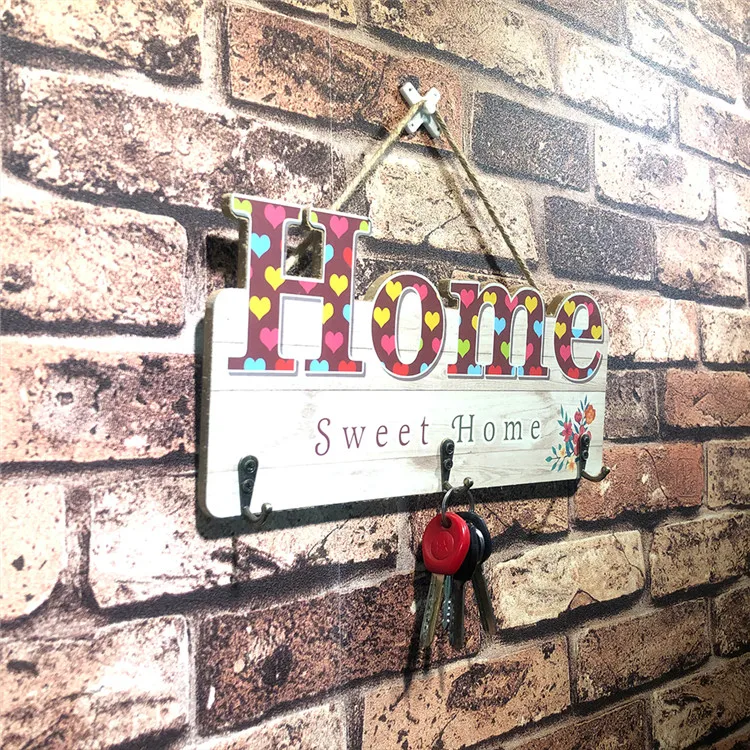 
Hot Selling Picture Frame English Sign Decor Door Wooden Plaque For Hang 