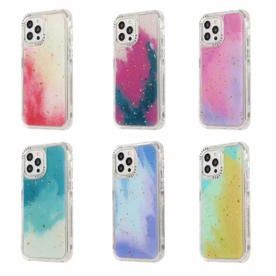 

Epoxy girl mobile phone Case glitter star cover For iPhone 11 12 pro max