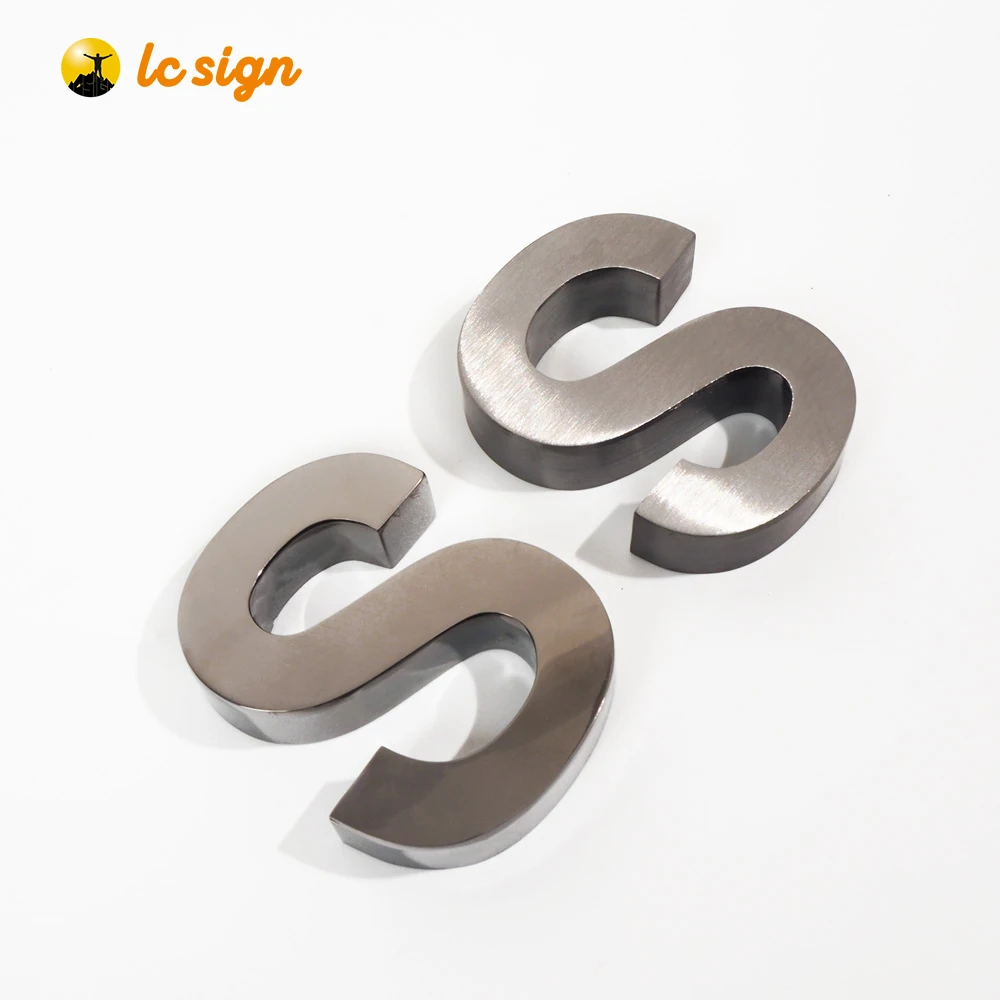 Polished Or Brushed 304 Stainless Steel Metal Letters For Address Hotel