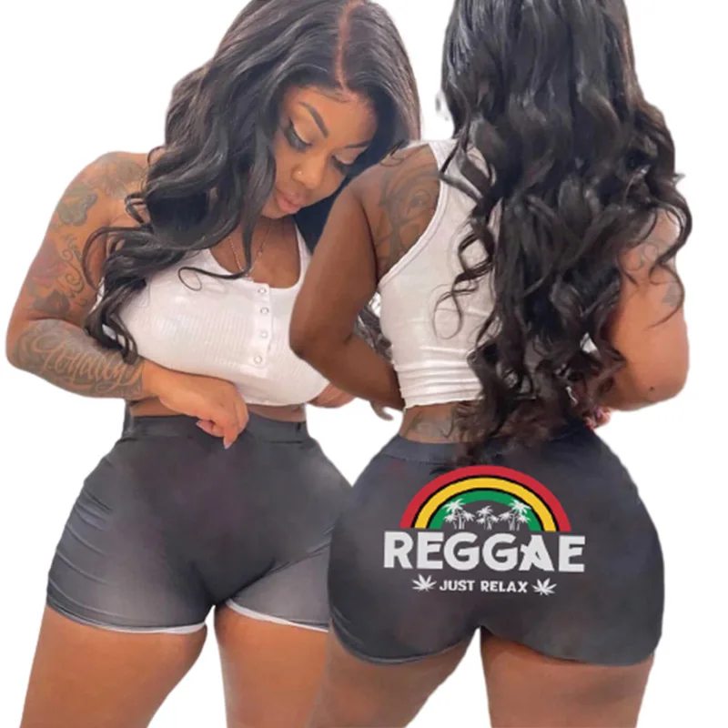 

2021 Summer Shorts Hot Sale Custom Shorts Sexy Slim Shorts Solid Color Printing Yoga bottoms, Black