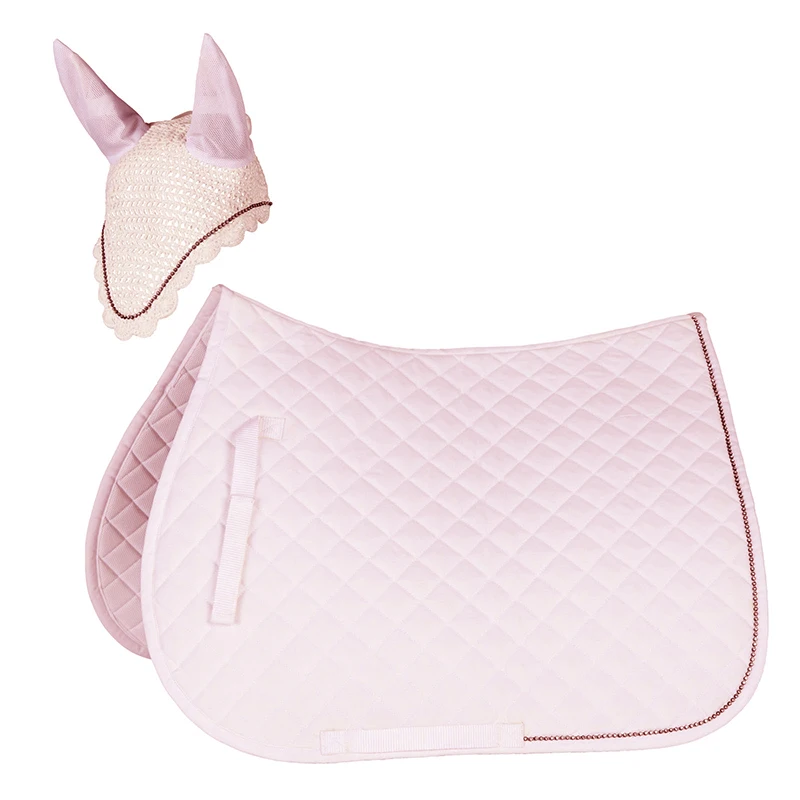 

AAA High Quality Horse Saddle Pad All Purpose Equine Mat & Fly Veil With Crystals Elegant Equestrian Products, At your request