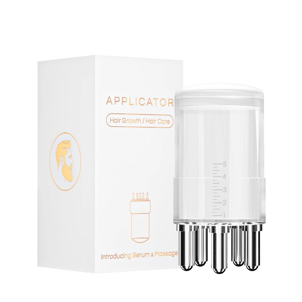 Christmas Gift 5ml Introducing Hair Growth Serum and Oil Scalp Massage Comb Hair Serum Applicator