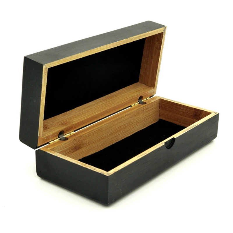 
custom logo eco friendly wood bamboo sunglasses cases black packaging boxes glasses boxes 