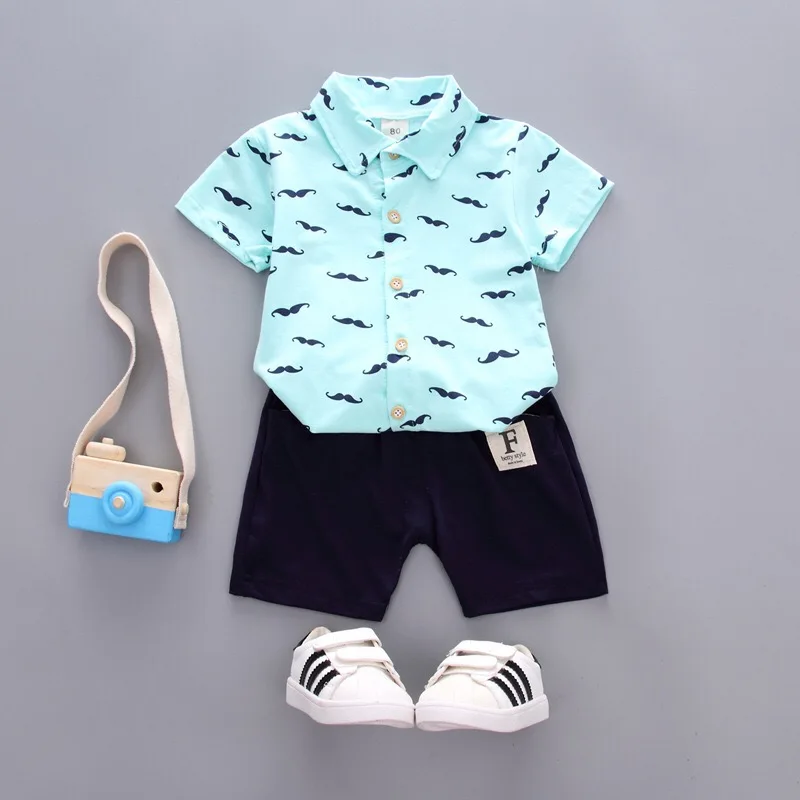 

Wholesale Yiwu children's clothes 2 years toddler baby boys summer clothing T-shirts sets