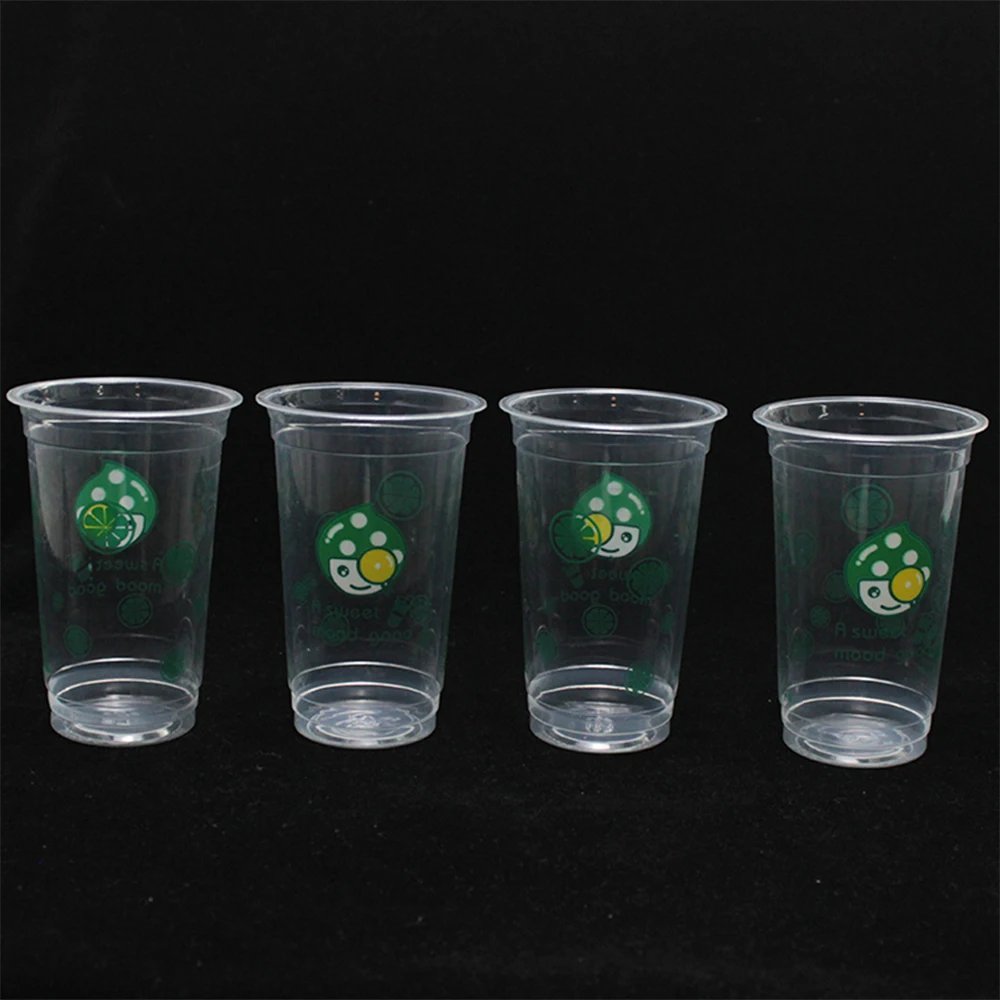 

Cheap Hot Sale Transparent 12oz PP Milk Bubble Tea Cups Plastic