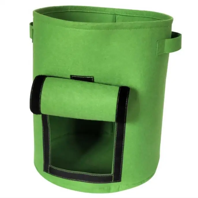 

Best selling 10 gallons fabric plant grow pots felt grow bag, Black ,green,beige