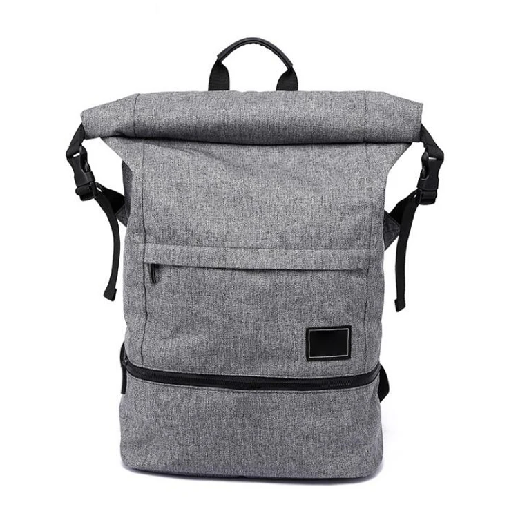 

SB138 gray women Sports men's wet and dry separation gym bag custom travel backpack swimming travel bag