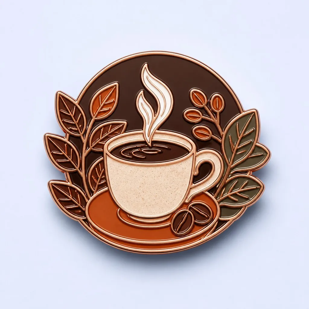 Artisanal Coffee Cup Soft Enamel Pin