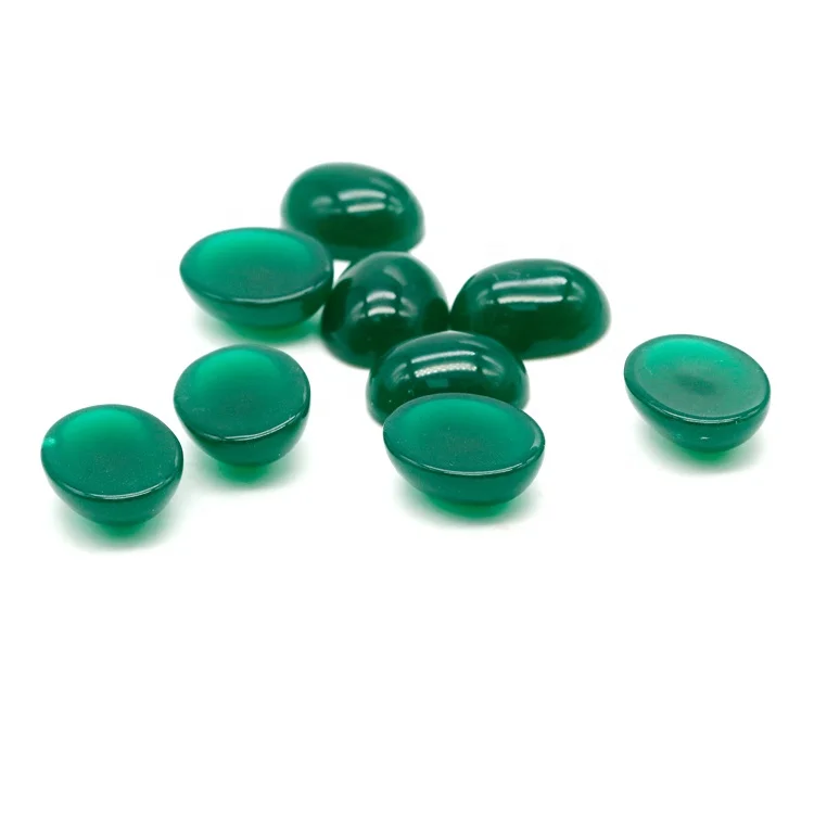 12x16 Mm Emerald Green Smooth Oval Cut Synthetic Jadeite Cabochon - Buy ...