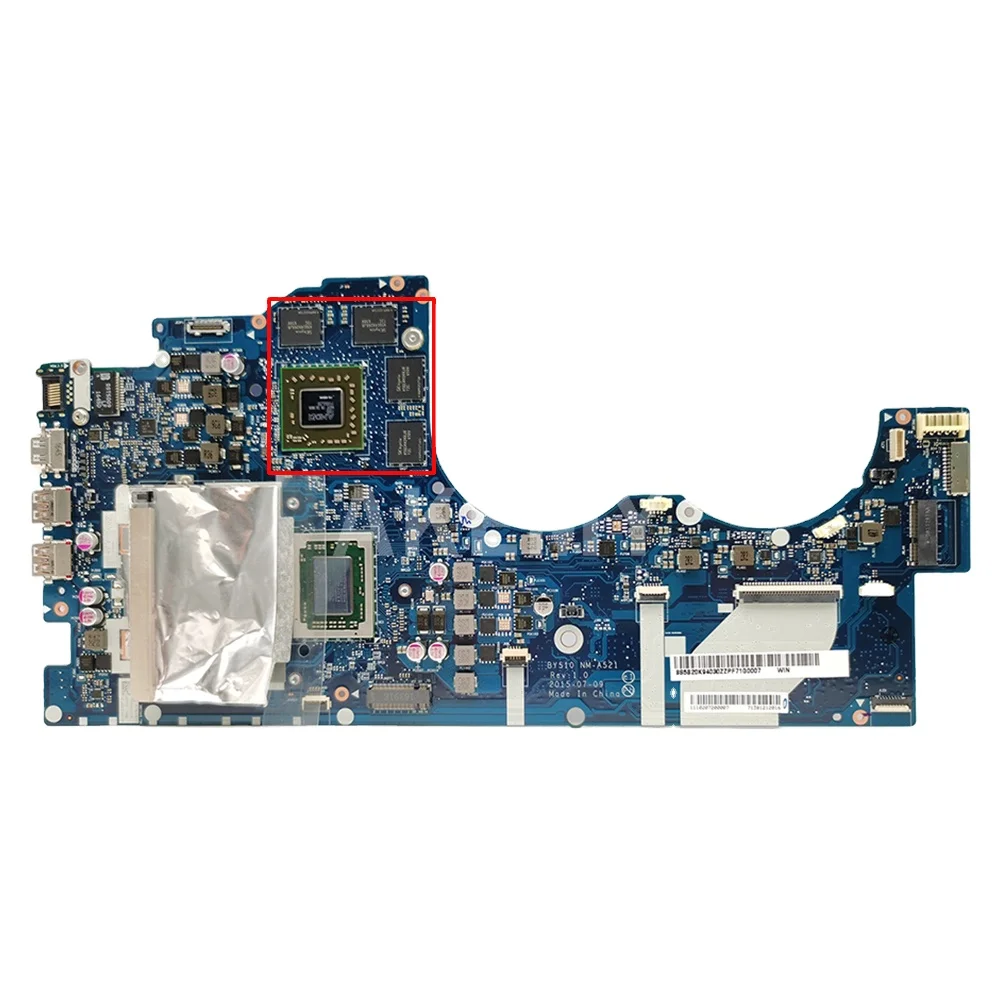 

NM-A521 Motherboard for Lenovo Y700 Y700-15ACZ Laptop Motherboard Mainboard A10-8700P FX-8800P AMD CPU V2G V4G GPU