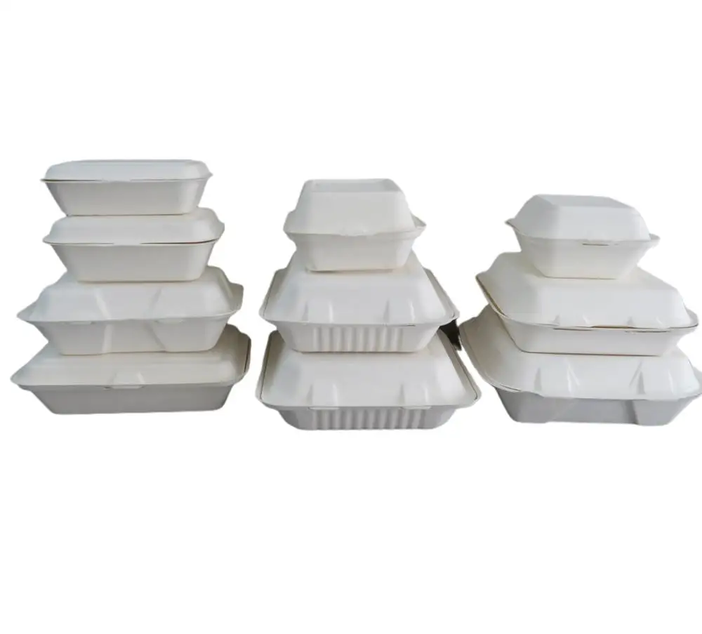 

Biodegradable Restaurant Fast Food Packaging Boxes Paper Eco-friendly Disposable Round Fish Dish Dishes & Plates