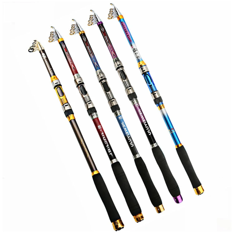 Wholesale Telescopic Fishing Rod Sea Carp Fishing Rod with Factory Price, Black