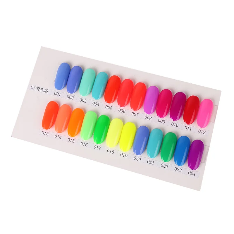 

fluorescent UV nail gel OEM color gel salon art free sample professinal nail 15ml