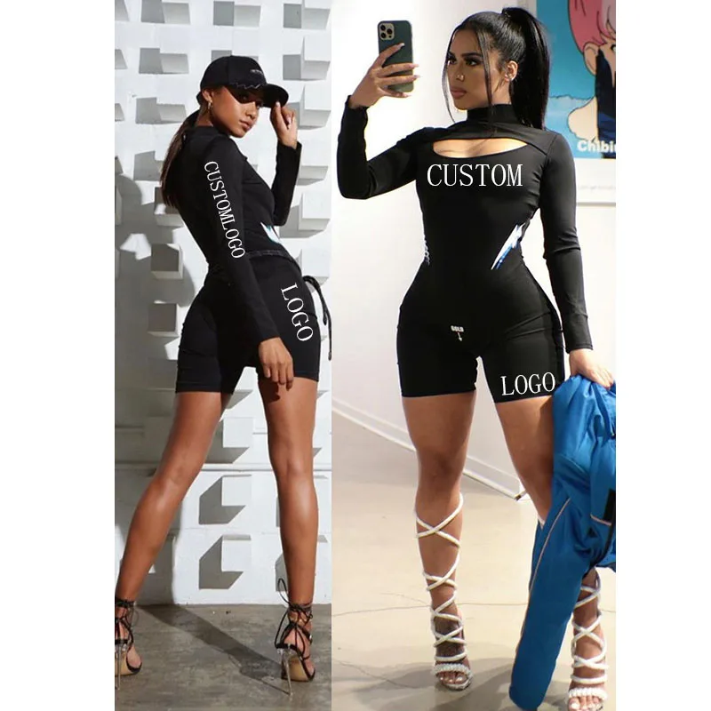 

Free Shipping One piece casual plus size women summer clothing sexy short rompers and jumpsuits for womens, Customized color