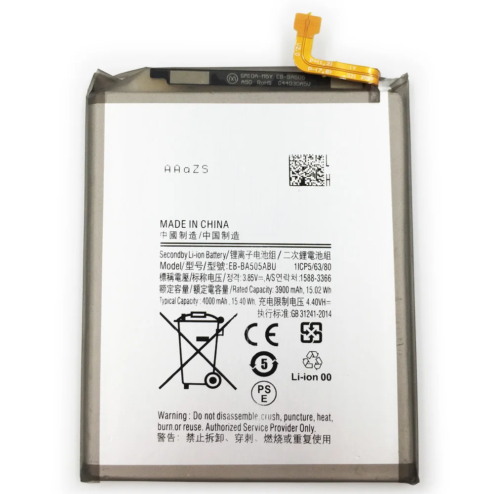 

Cell Phone Battery For Samsung Galaxy A20 A50 SM-A205FN A505F EB-BA505ABU Replacement Batteries