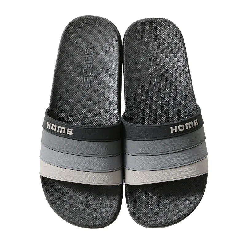 

Slippers men's home antiskid home bathroom bath thick bottom wear soft bottom cool slippers OEM customization, Customized color
