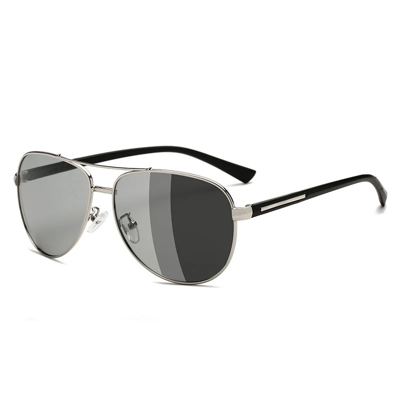 

2022 Pilot Sunglasses Ultralight TR Style Polarized TAC UV400 Lenses Metal photochromic Sun Glasses for Men