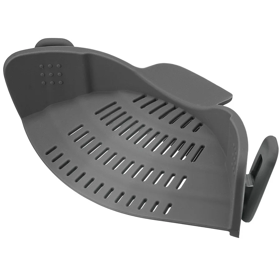 
Food Grade Kitchen Silicone Clip On Pot Strainer 