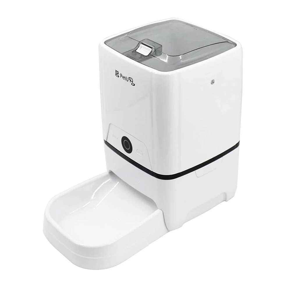 

automatic pet feeder smart wifi dog feeder, White,black