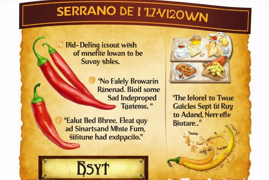 Mexican Dish with Serrano Garnish