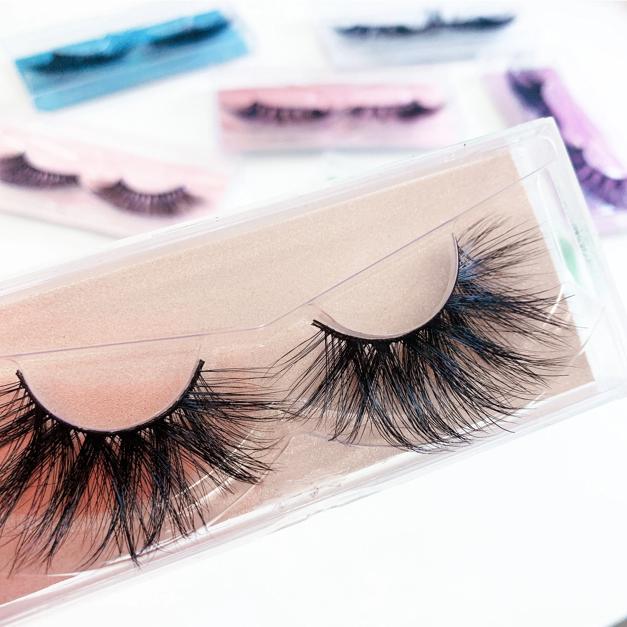 

Fluffy Real Short 15mm Mink Fur Lashes Vendor Cruelty Free Wispy 5DT Mink Eyelashes case 20MM Mink Eyelash, Black color