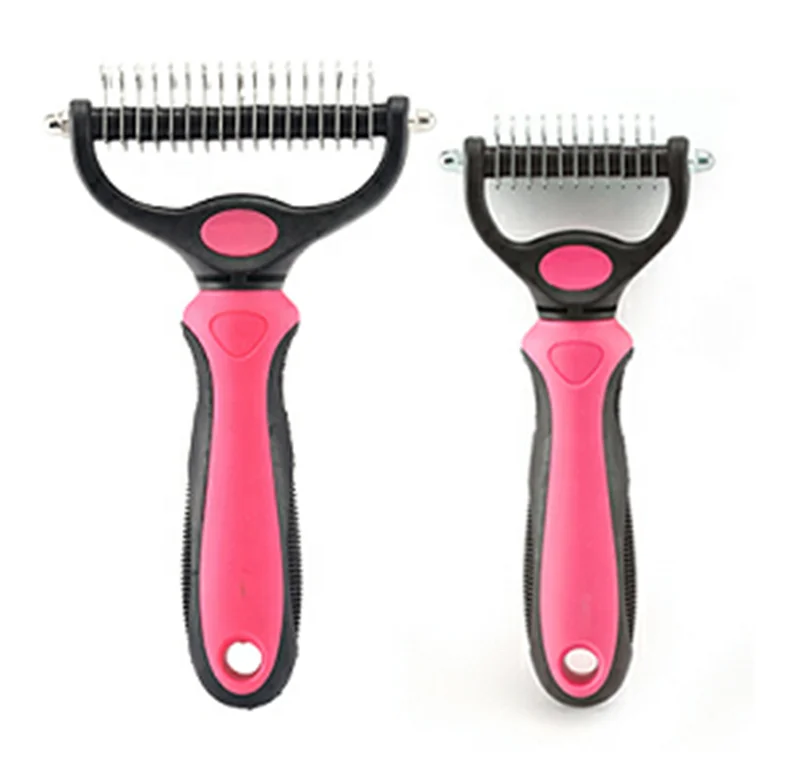 

Pet Comb Stainless Steel Double-Sided Knotted Cat Comb Pet Brush Clean Beauty Hair Removal Knotted Pet Hair Brush