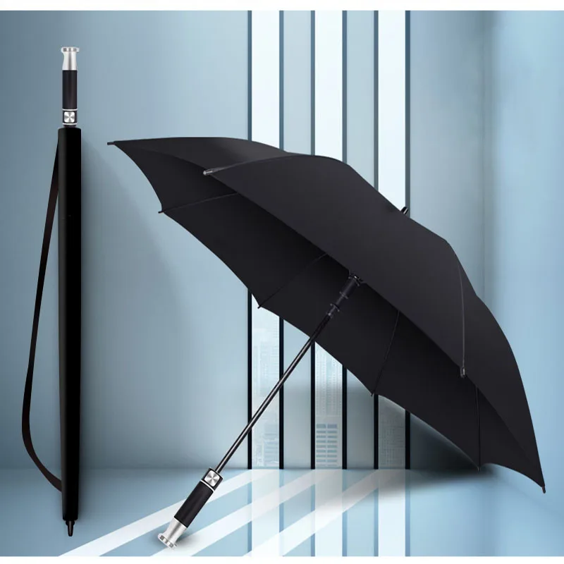

Manufacturer straight 30 inch large windproof logo prints big luxury promotional branded custom golf umbrella