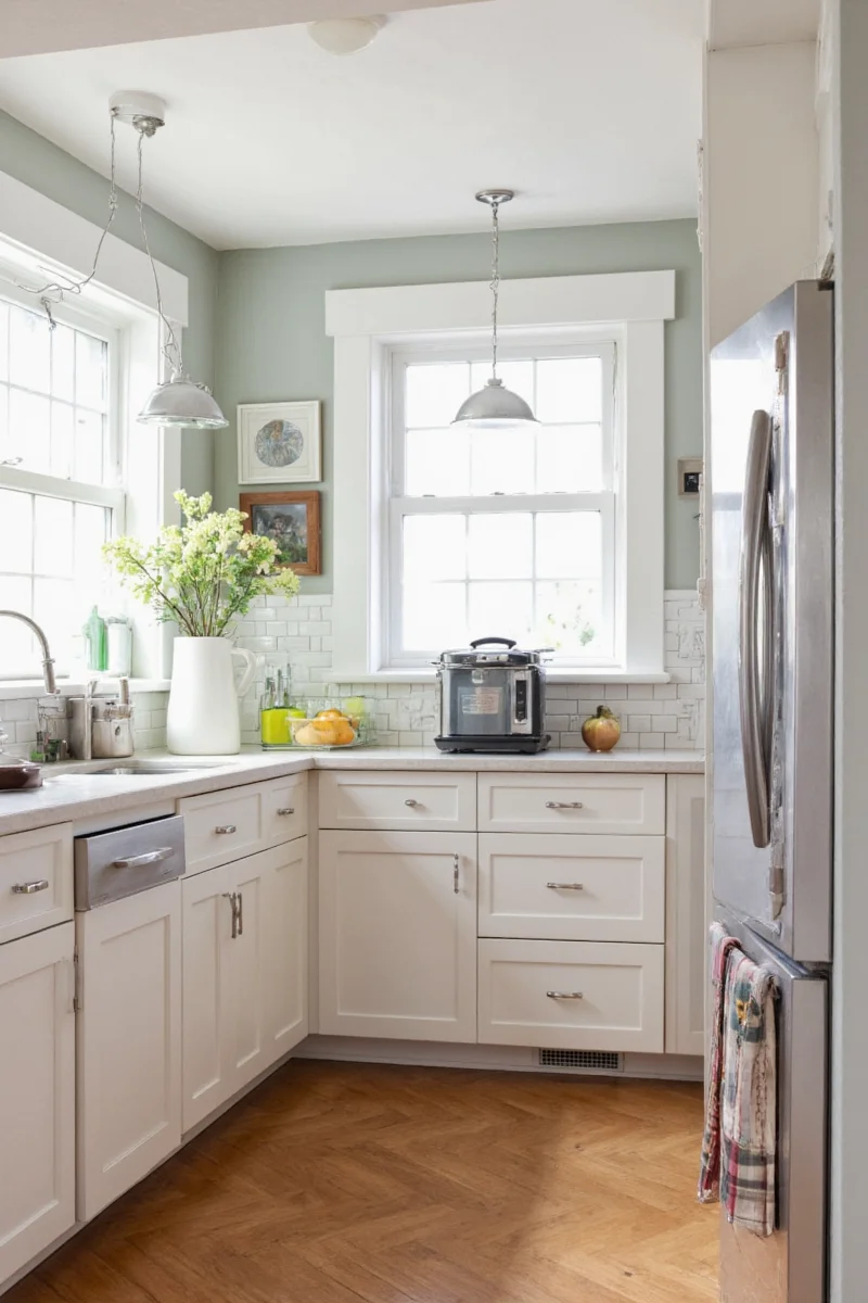 Small kitchen before remodeling - dark and cramped