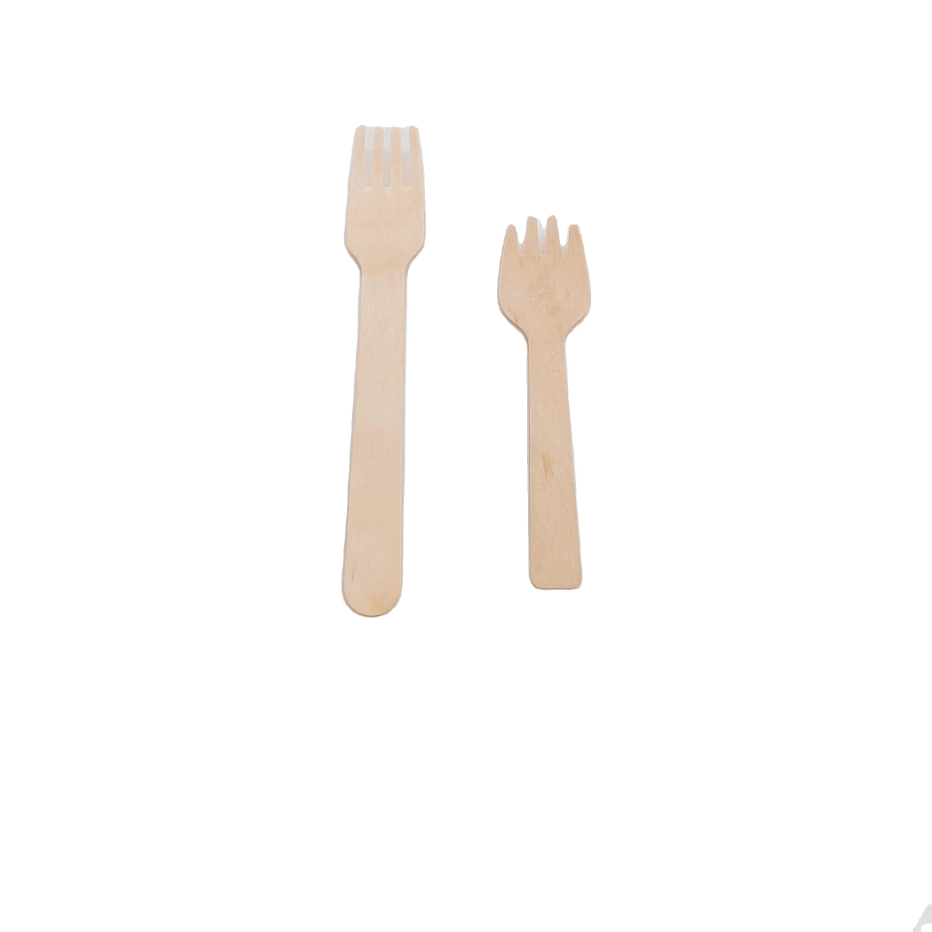 

2021 New Type High Quality Kraft Paper Packaging Wooden Fork Spoon For Baby