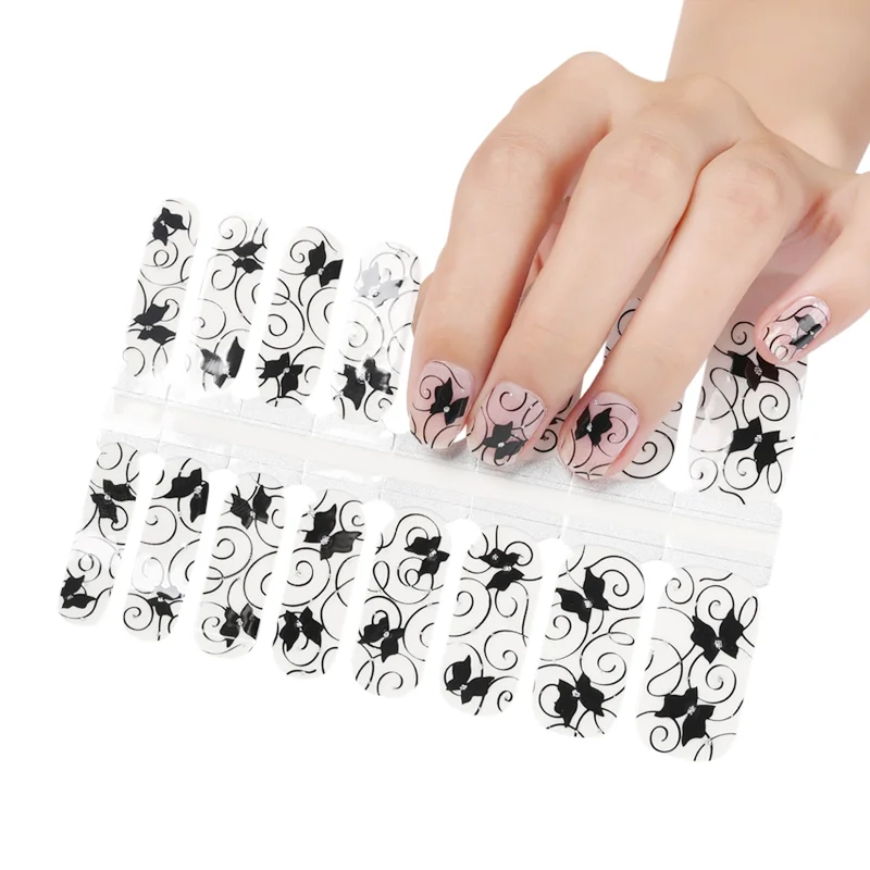 

Huizi factory supplier Sticker nail art polish/ZB series nail polish wraps stickers