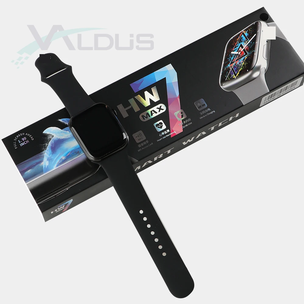 

2022 Valdus HW7 Max wearfit pro 1.99 inch big screen smartwatch waterproof reloj inteligente smart watch series 7