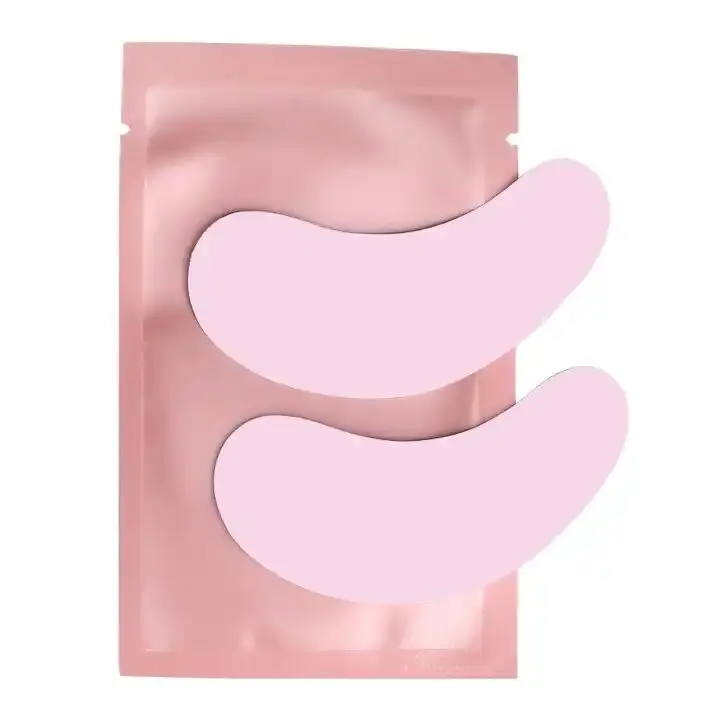 

Customized private logo hydrogel gel pink/green/black eye patch for eyelash extension use Lint Free eye pad