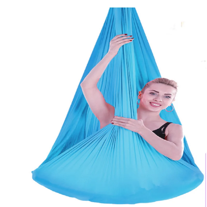 

Anti gravity Yoga Knot free Exercise and fitness Colorful Personal Aerial Swing Yoga Hammock, Blue, rose red, purple, orange
