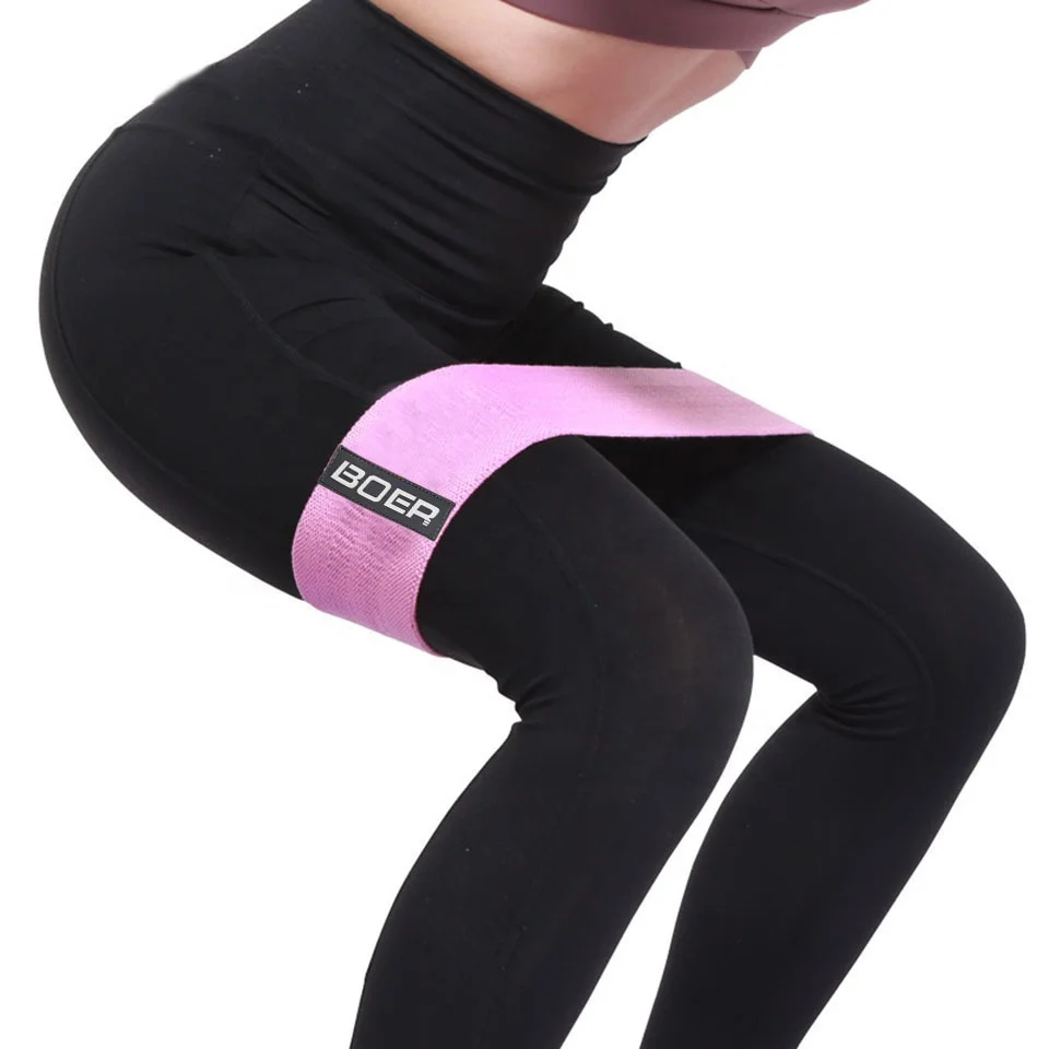 

Hip Resistance Band Exercise Elastic Bands Workout Hips & Glutes, Green,pink,rose